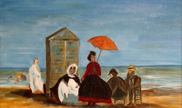 On the beach of Trouville